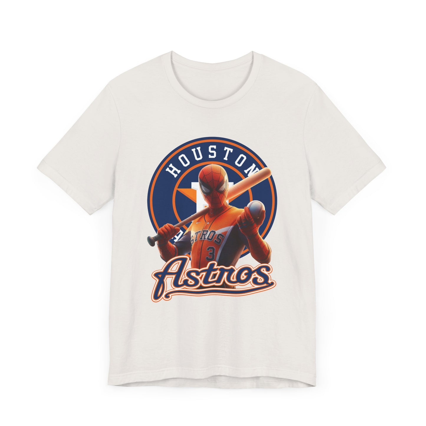 Astros - Spider - Orange and Navy - Unisex Short Sleeve Tee