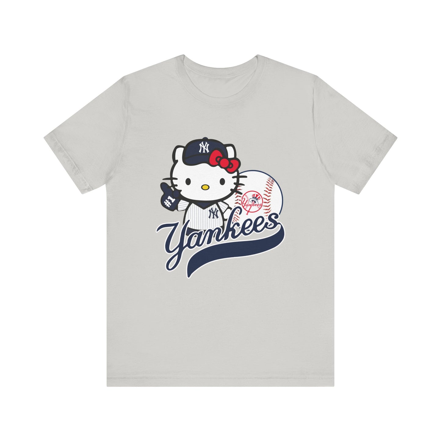 Kitty - Yankees - NY - Unisex Short Sleeve Tee