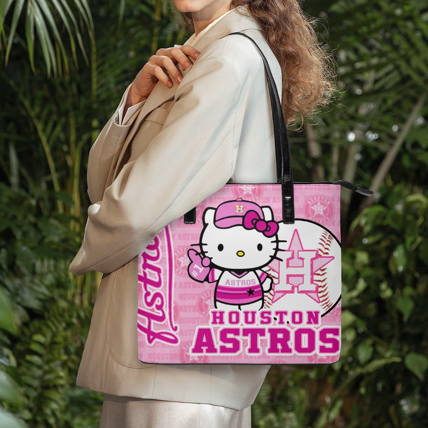 Astros - Houston - Kitty Tote Purse with Zipper