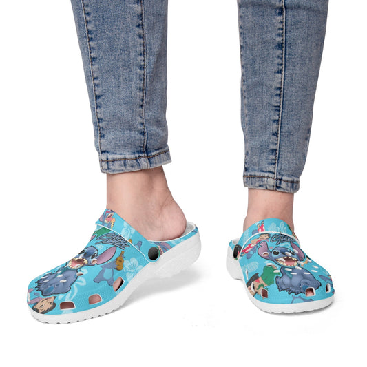 Stitch All Over Printed Clogs