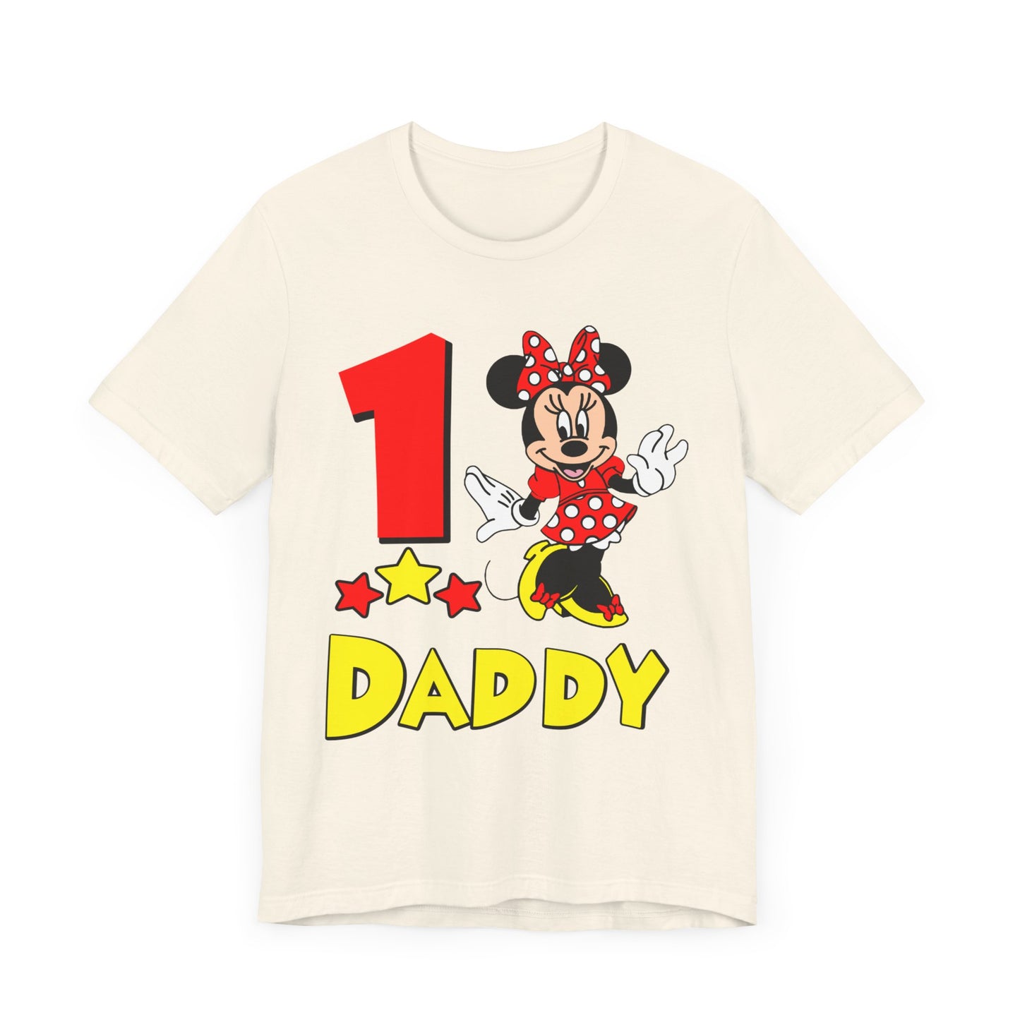 1st birthday - Minnie - Daddy shirt - Unisex Short Sleeve Tee