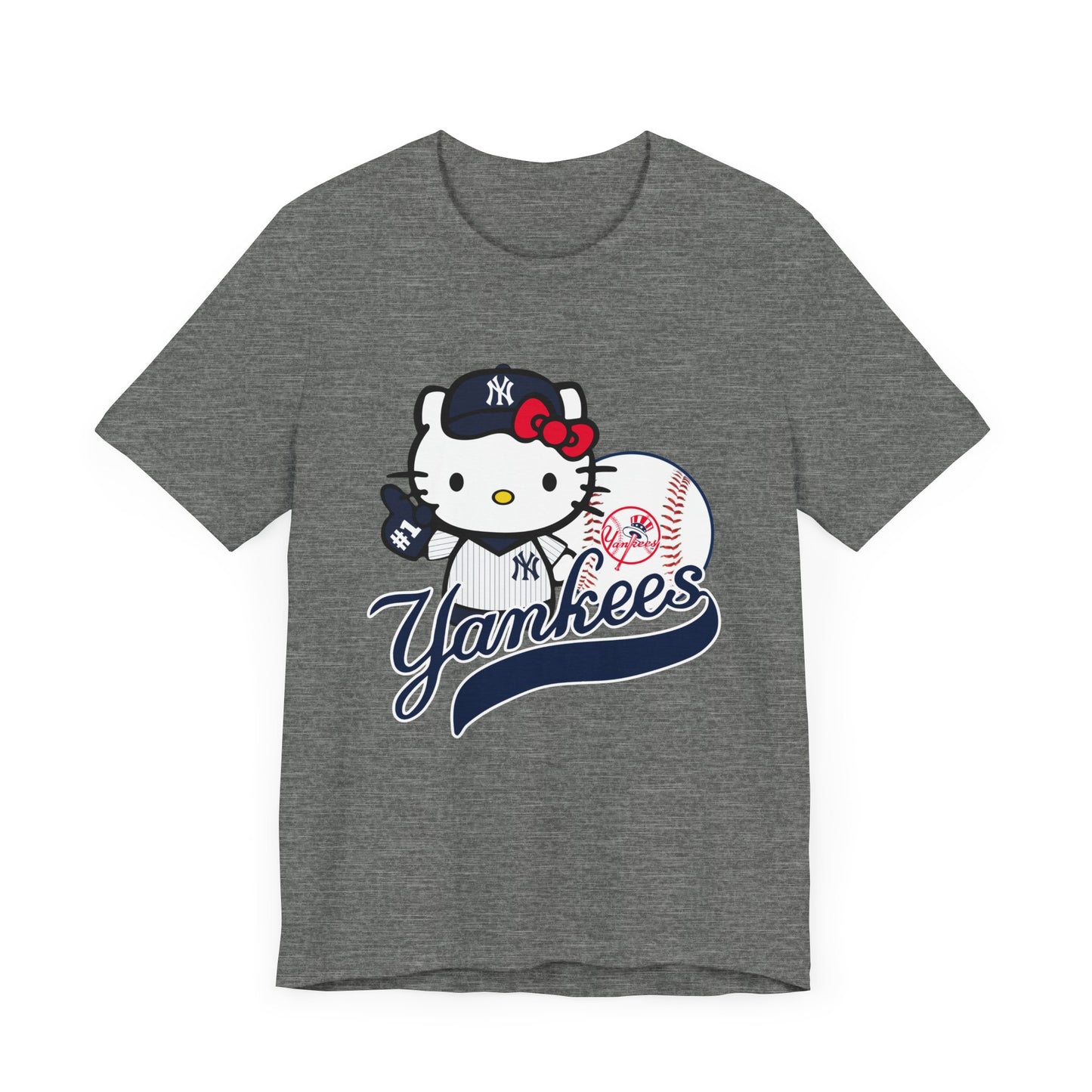 Kitty - Yankees - NY - Unisex Short Sleeve Tee