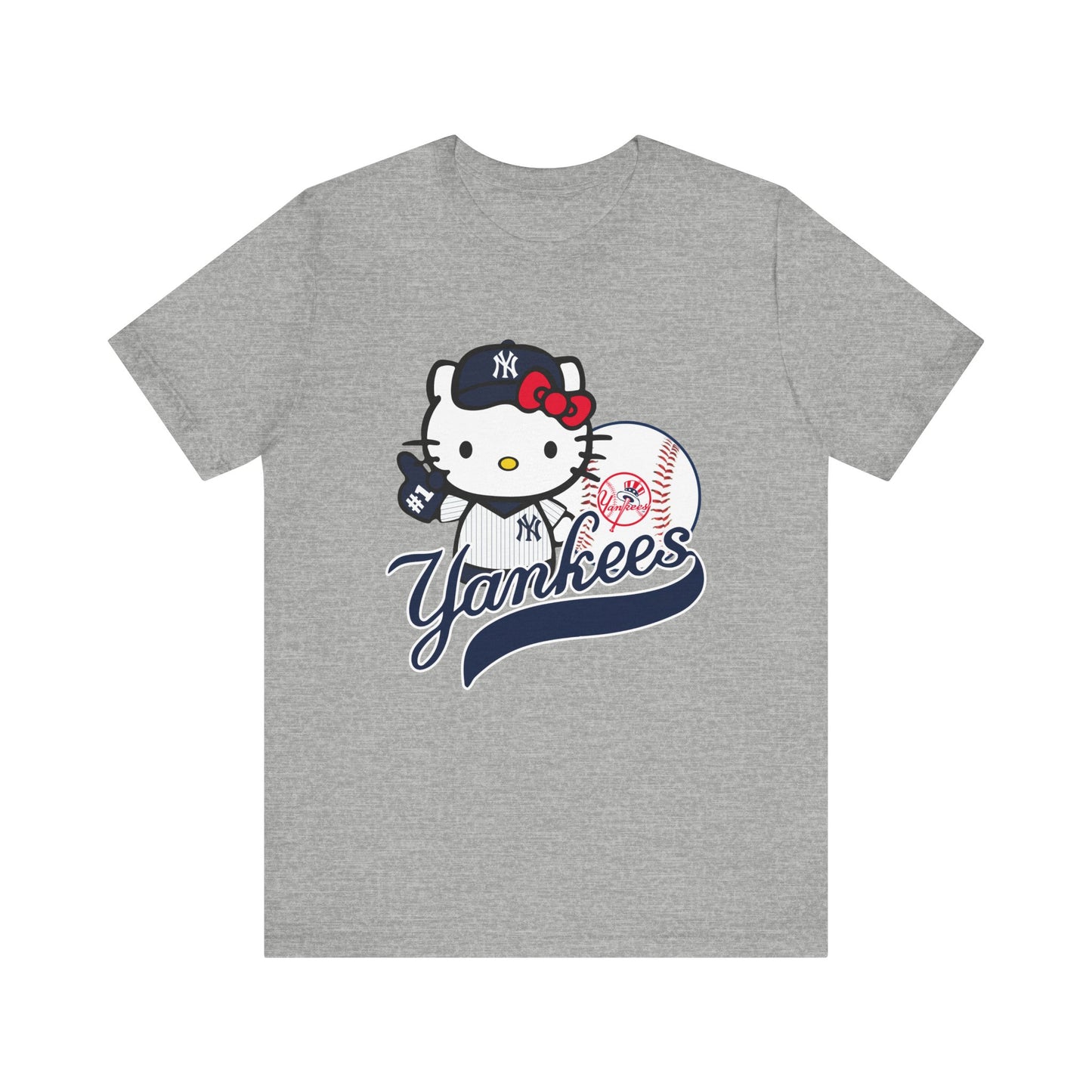 Kitty - Yankees - NY - Unisex Short Sleeve Tee