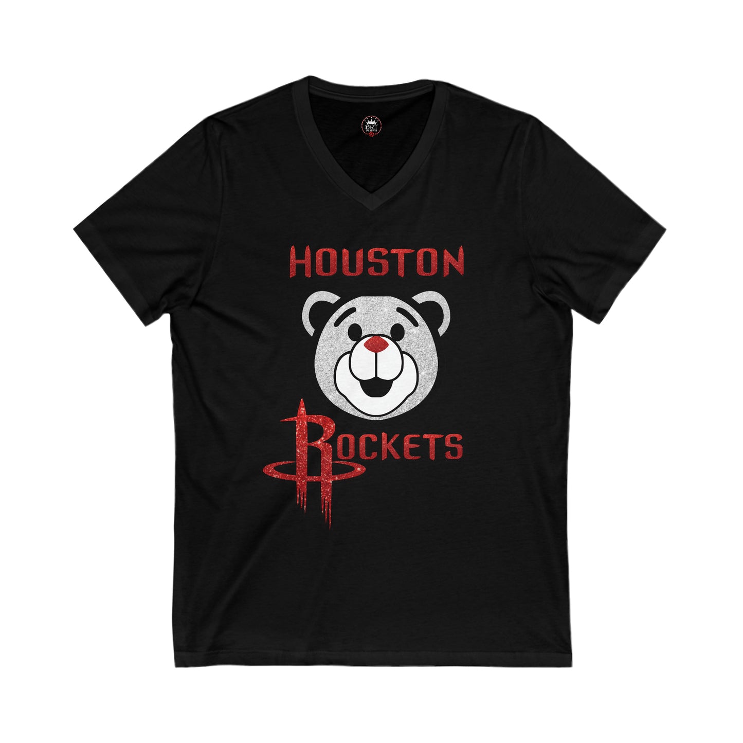 Rockets Clutch Shirt - Unisex Jersey Short Sleeve V-Neck Tee