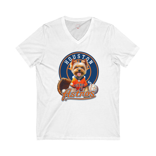 Astros - Yorkie - V-Neck Tee