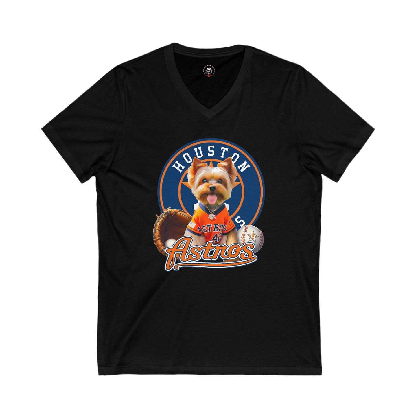 Astros - Yorkie - V-Neck Tee