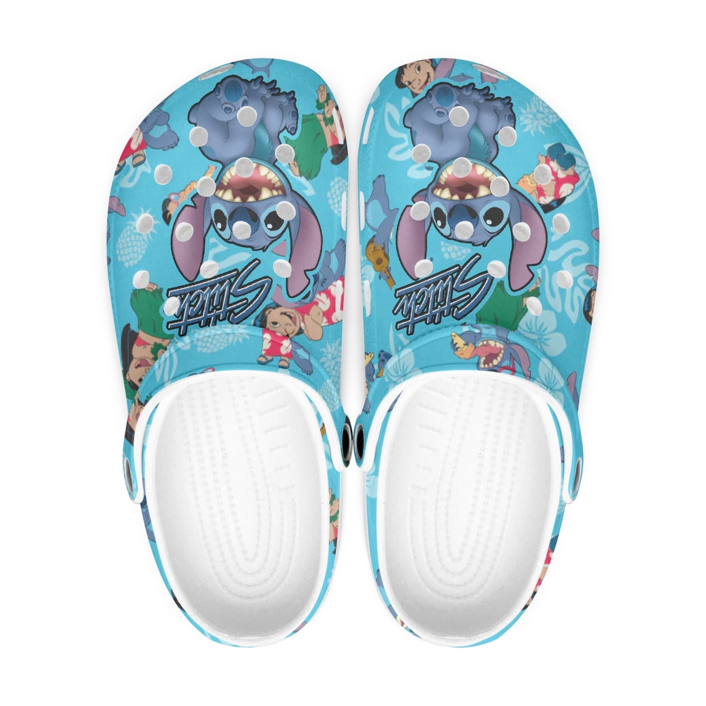 Stitch All Over Printed Clogs