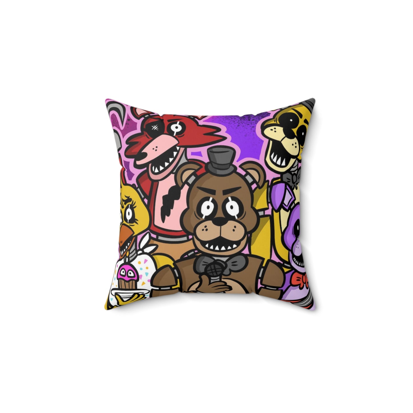 Five Nights at Freddys Spun Polyester Square Pillow