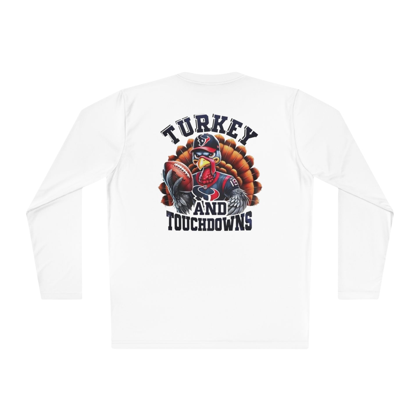 Turkey and Touchdowns Unisex Lightweight Long Sleeve Tee