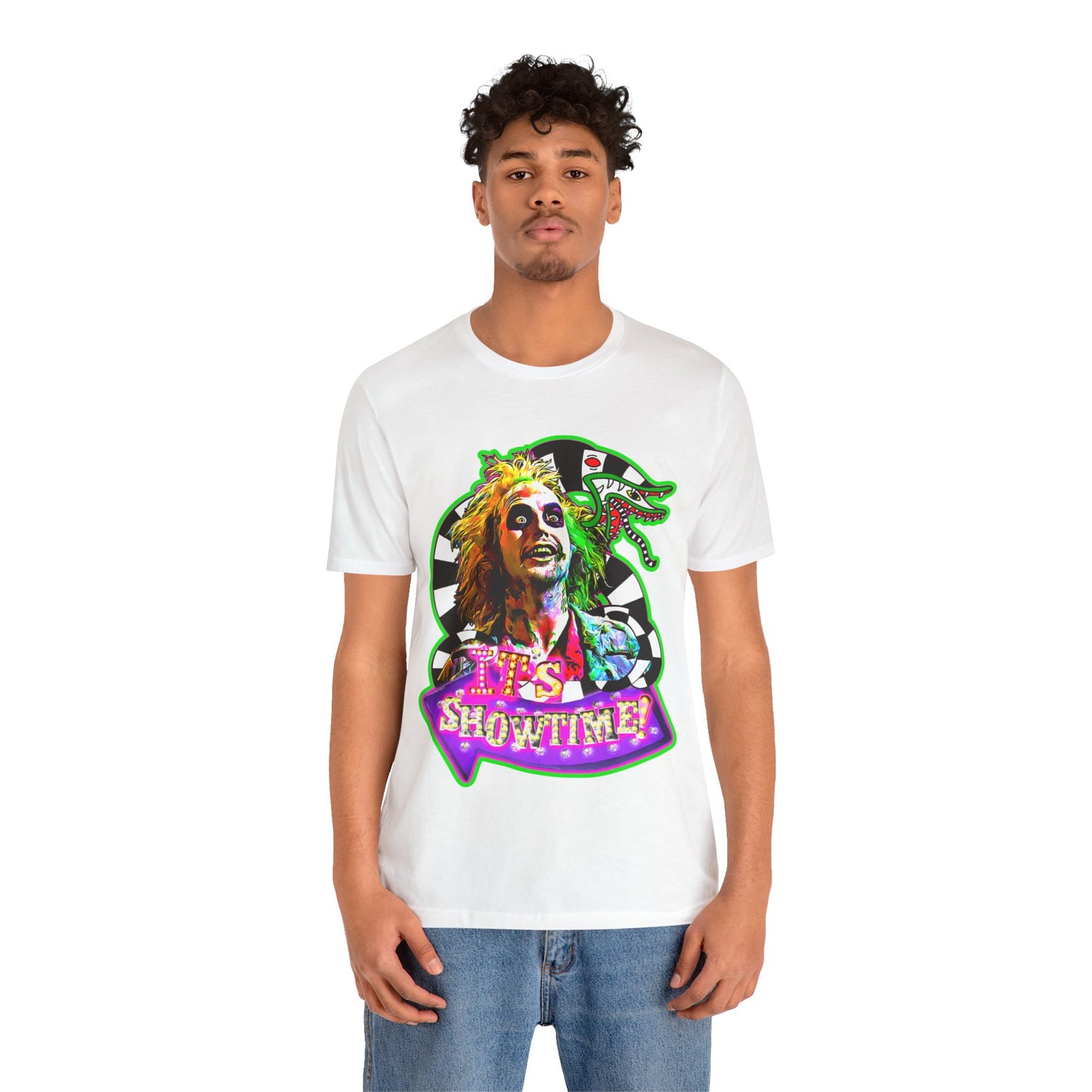 Beetlejuice themed Unisex Jersey Short Sleeve Tee