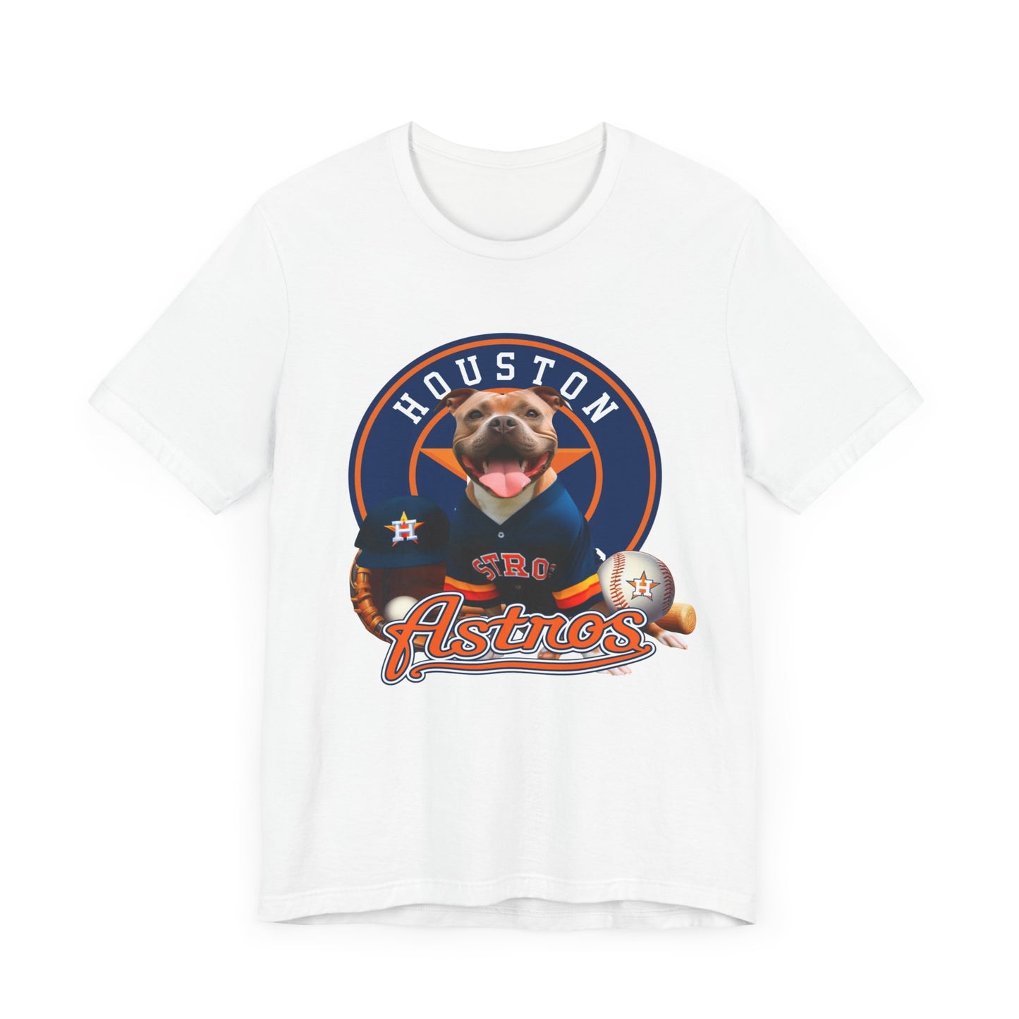 Astros - Pitbull - Houston - Unisex Short Sleeve Tee