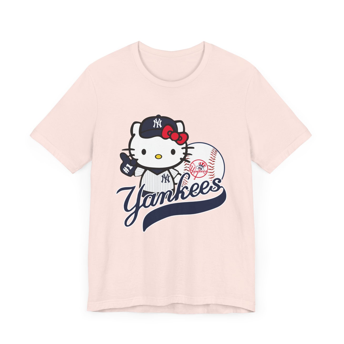 Kitty - Yankees - NY - Unisex Short Sleeve Tee