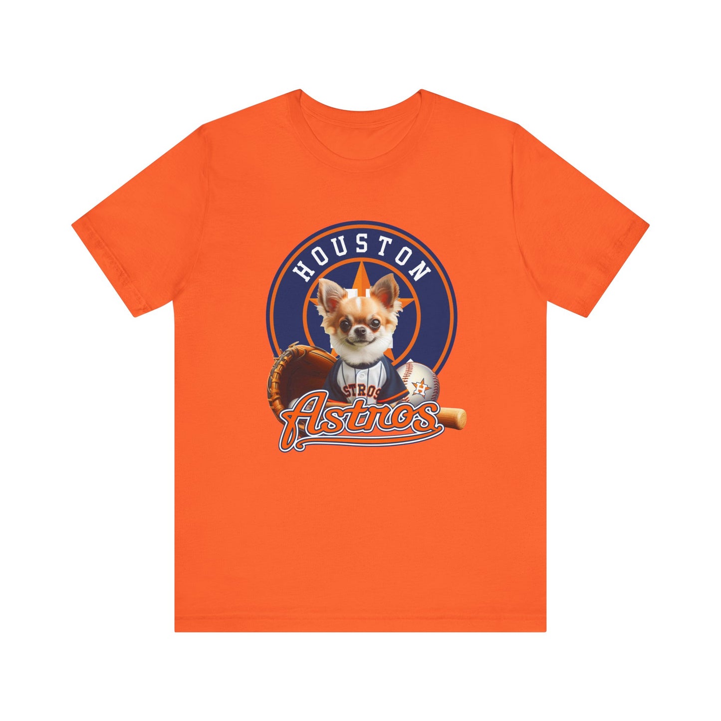 Astros - Chihuahua - Houston - Unisex Short Sleeve Tee