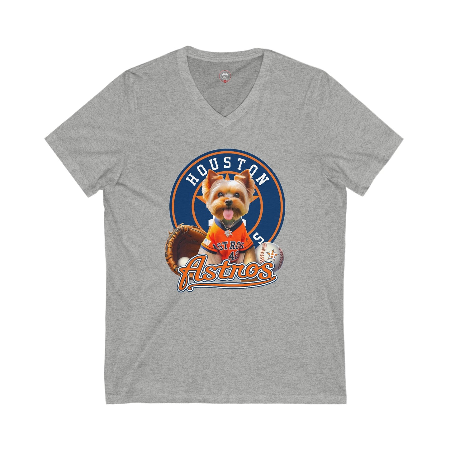 Astros - Yorkie - V-Neck Tee