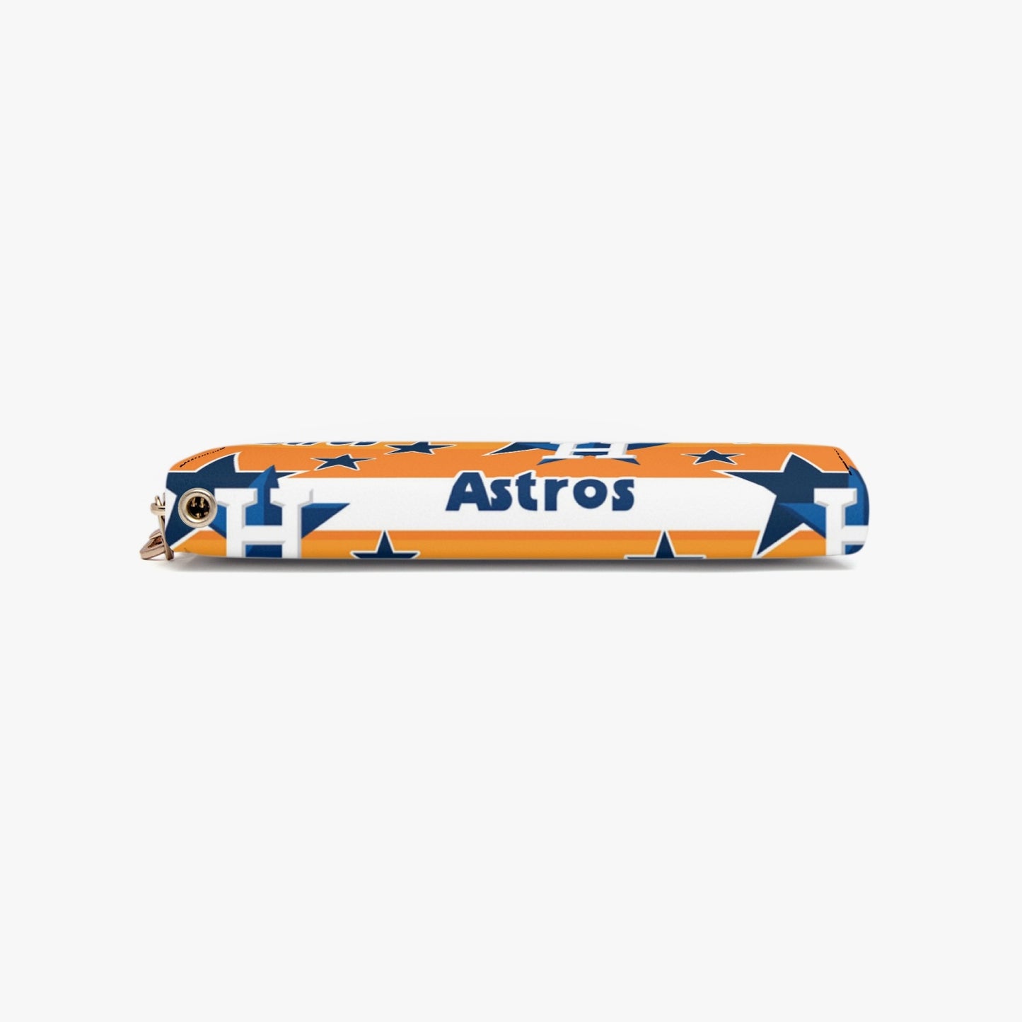 Astros themed Leather Strap Zipper Wallet