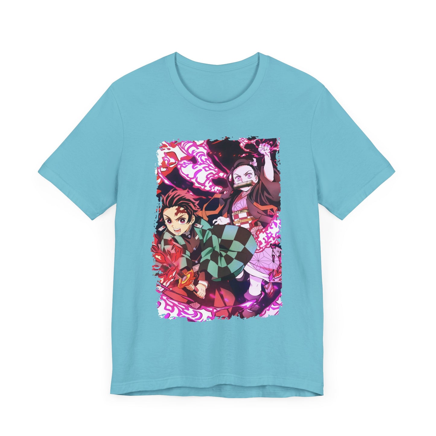 Nezuko and Tanjiro - Demon Slayer - Short Sleeve Tee