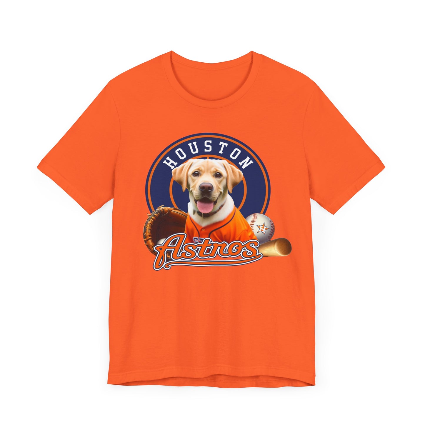 Astros - Labrador - Houston - Unisex Short Sleeve Tee