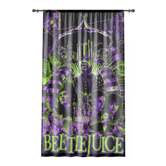 Beetlejuice Window Curtain