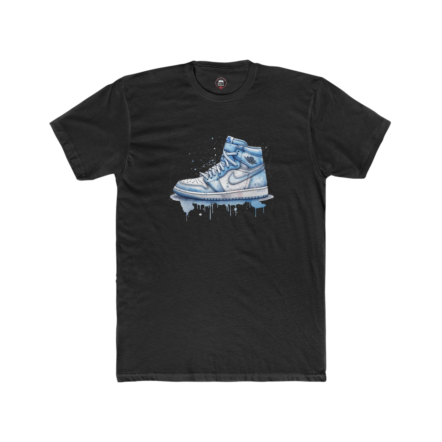 Jordan drip shoes (LIGHT BLUE ) Men's Cotton Crew Tee