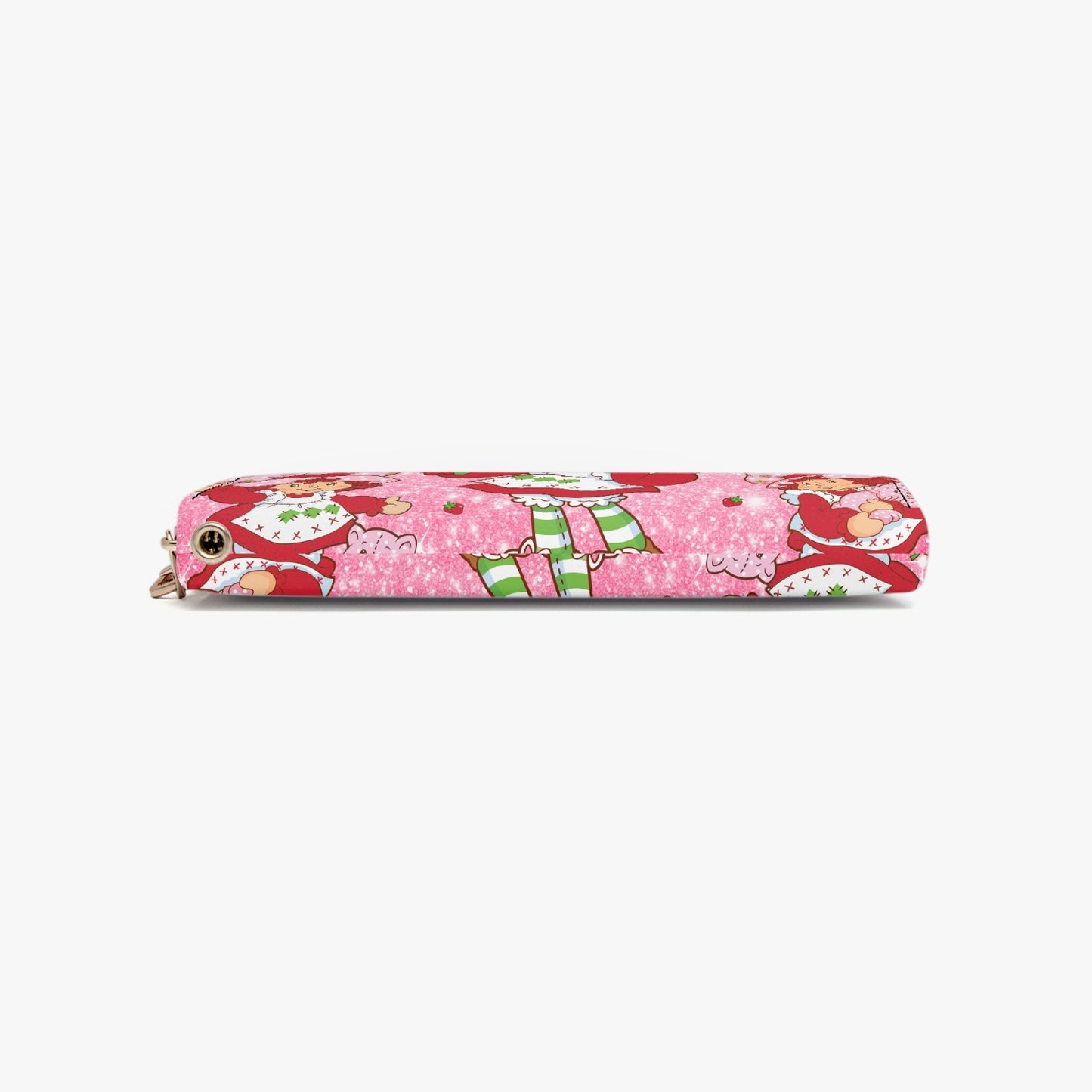 Strawberry Shortcake Leather Strap Zipper Wallet