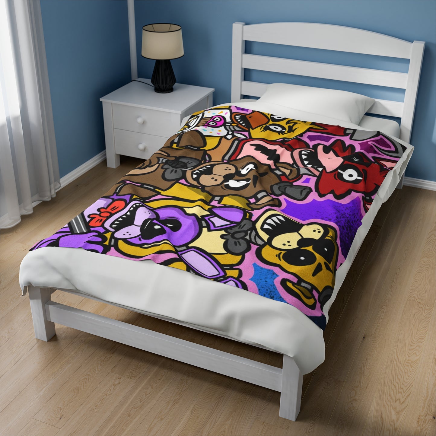 Five Nights at Freddys Velveteen Plush Blanket