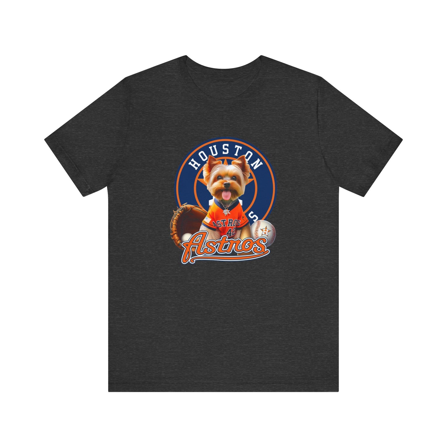 Astros - Yorkie - Houston - Unisex Short Sleeve Tee