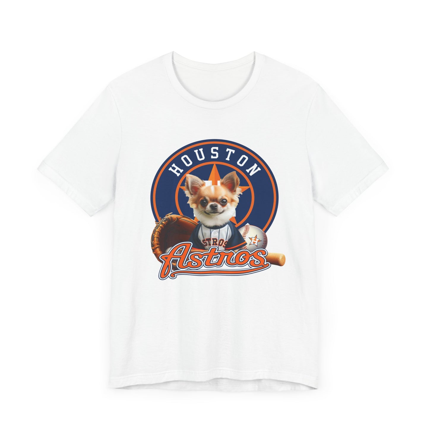 Astros - Chihuahua - Houston - Unisex Short Sleeve Tee