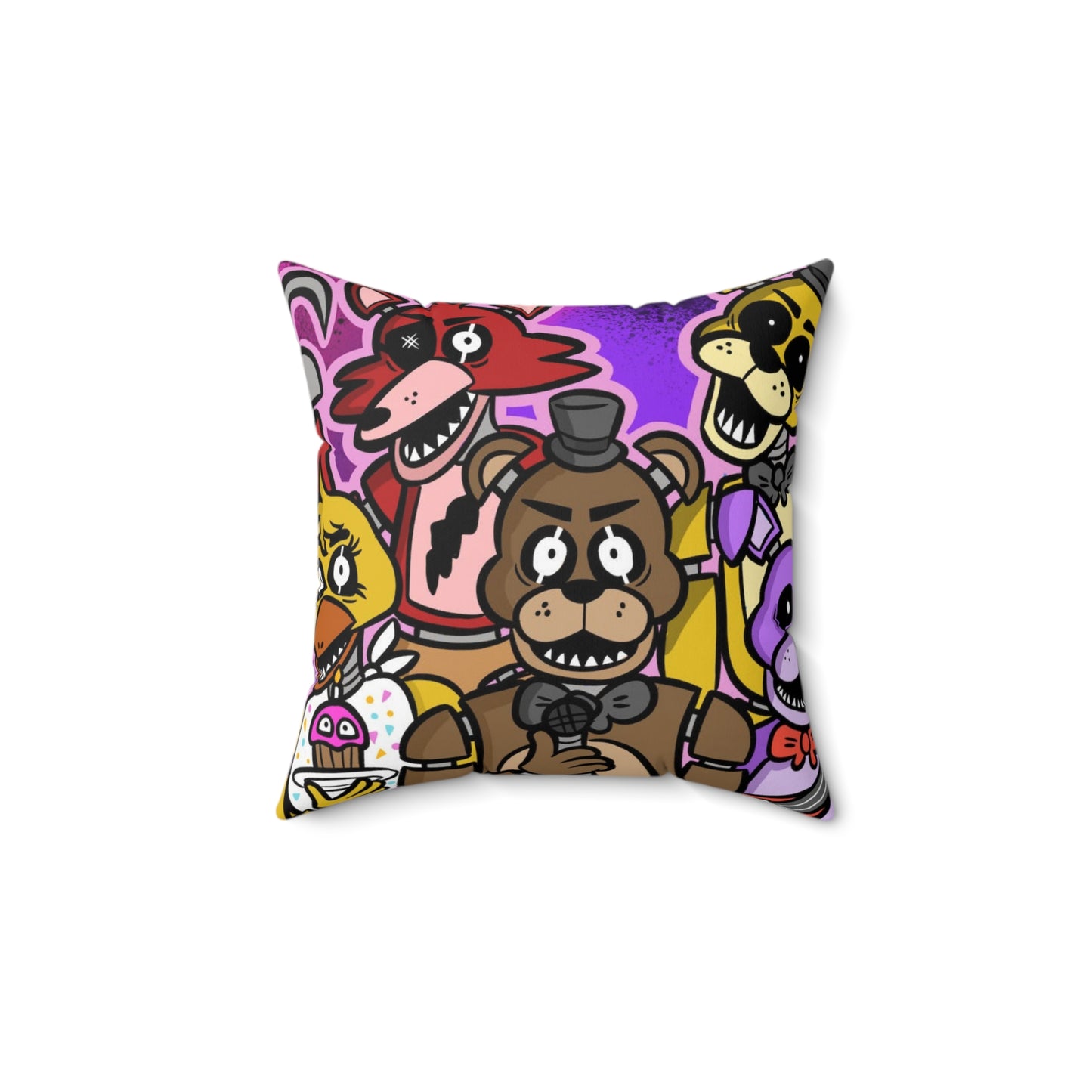 Five Nights at Freddys Spun Polyester Square Pillow