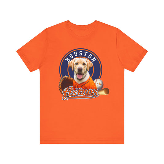 Astros - Labrador - Houston - Unisex Short Sleeve Tee