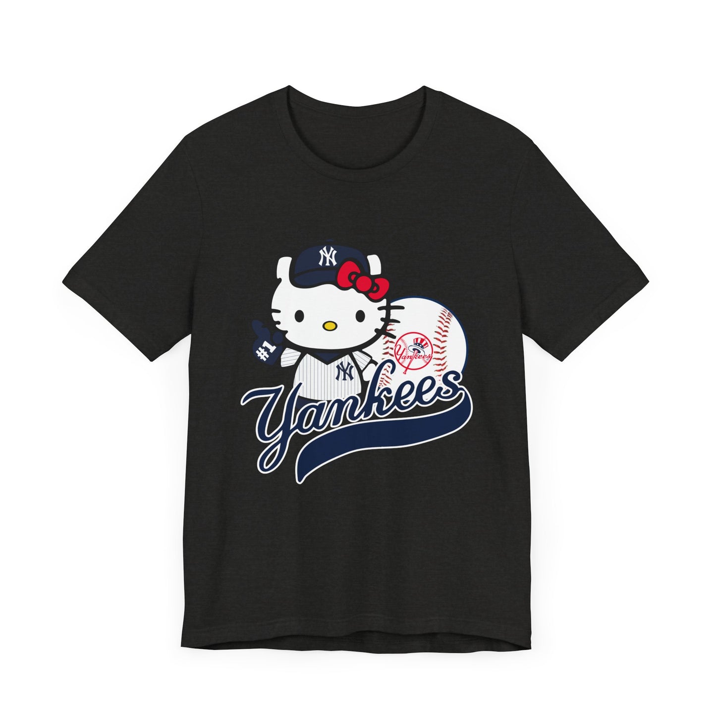 Kitty - Yankees - NY - Unisex Short Sleeve Tee