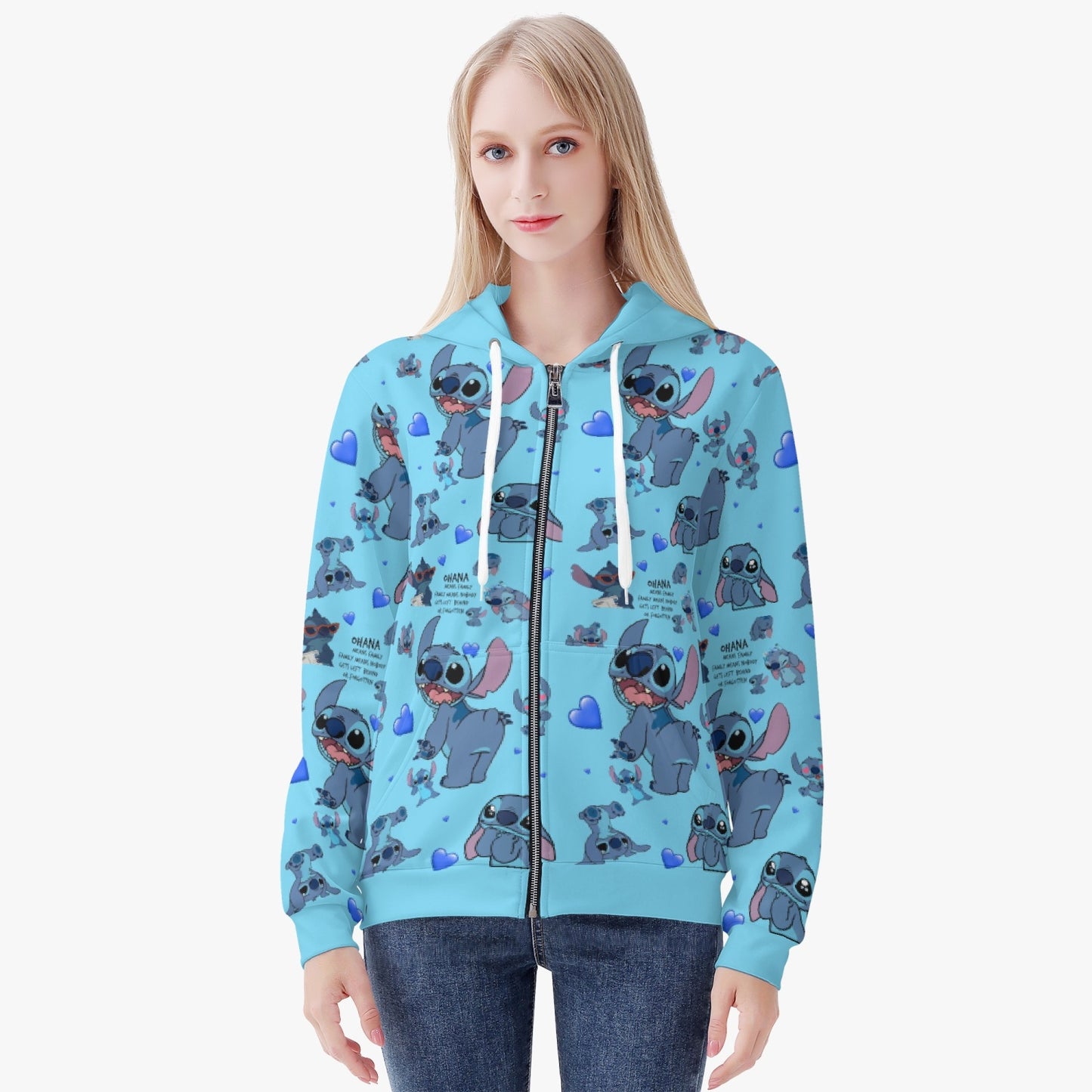 STITCH Full Zip Up Hoodie