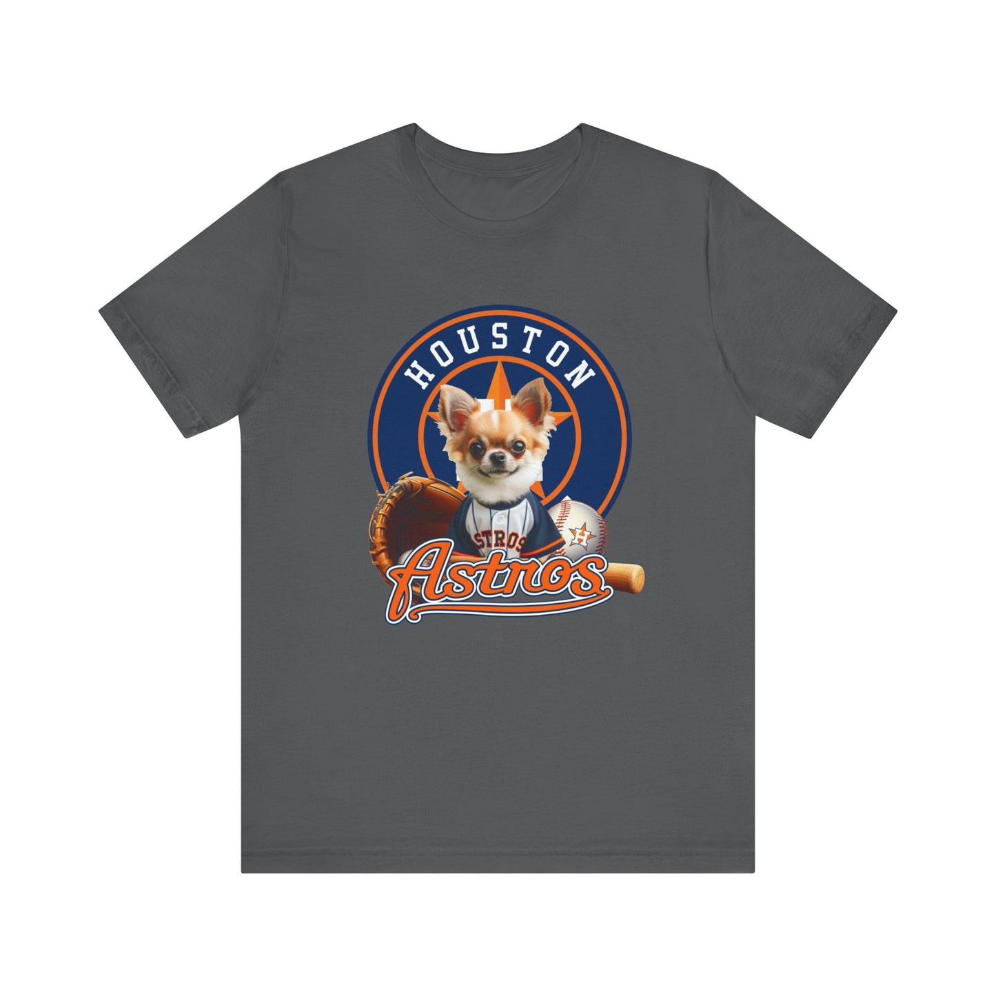 Astros - Chihuahua - Houston - Unisex Short Sleeve Tee