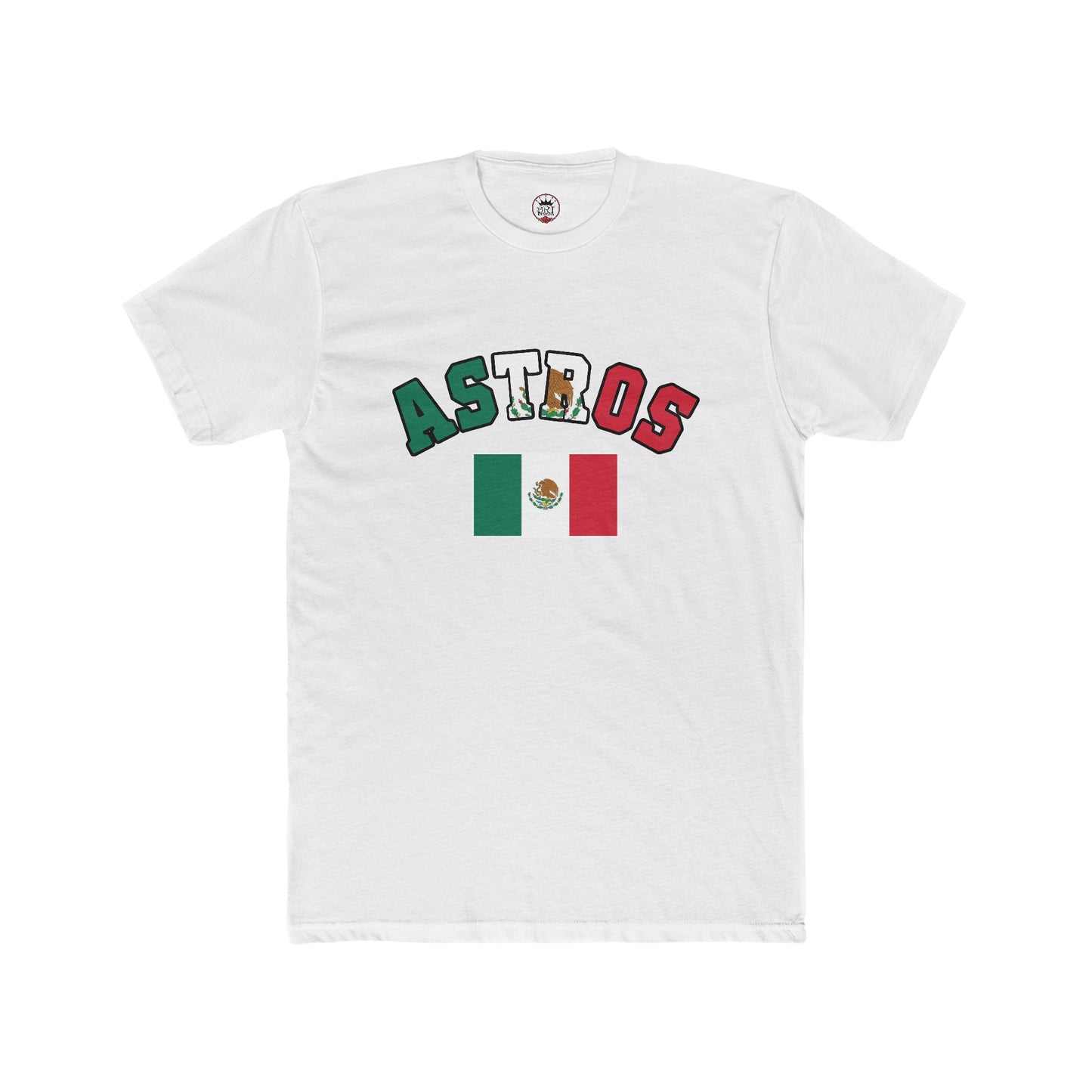 Copy of Astros Mexican Flag Men's Cotton Crew Tee