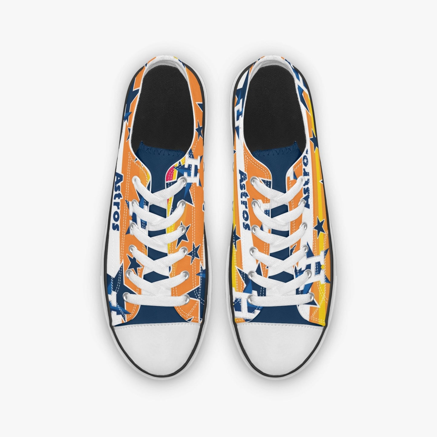 Astros. Low Canvas Shoes-White sole