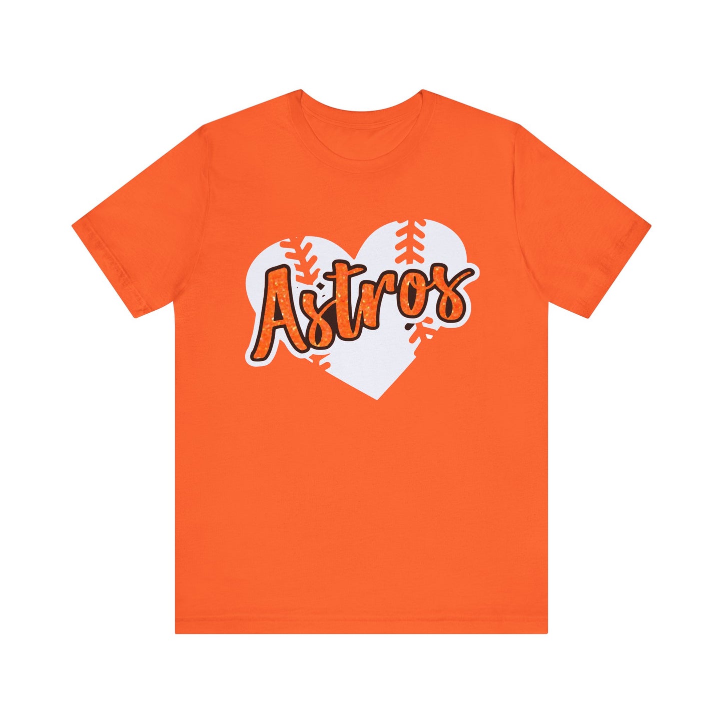 Astros Heart - baseball - Houston - Unisex Short Sleeve Tee