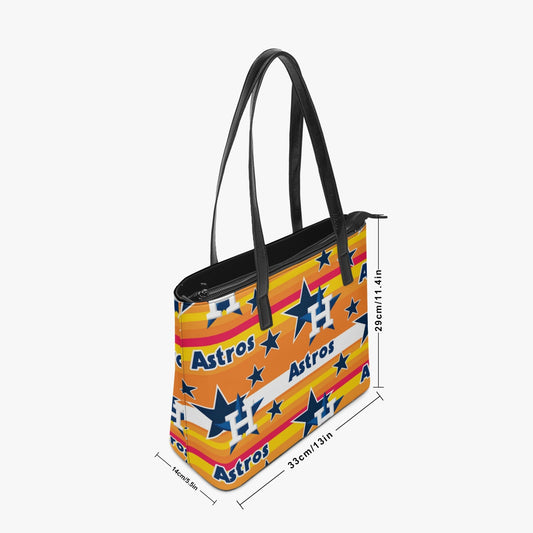 Astros Tote Purse with Zipper