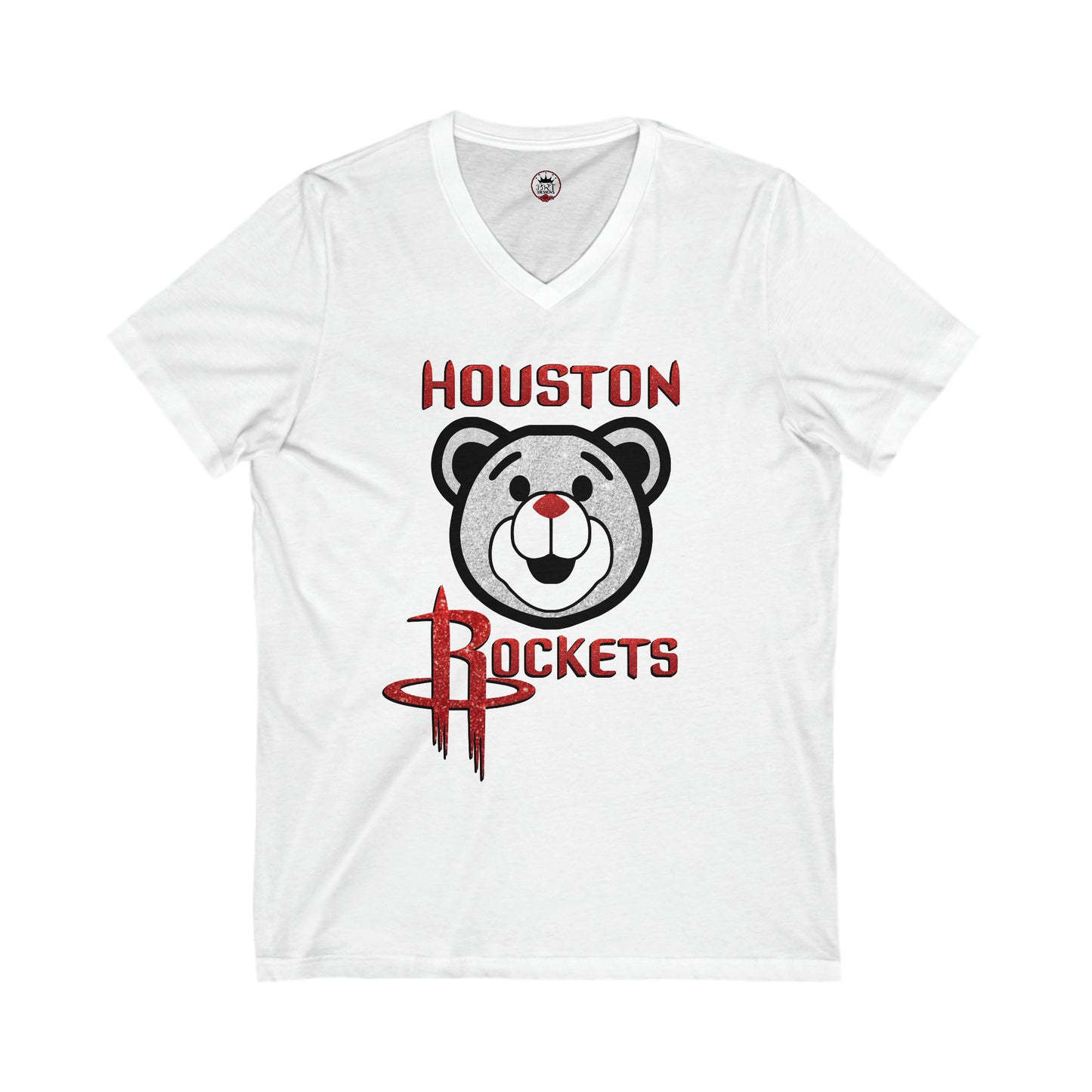 Rockets Clutch Shirt - Unisex Jersey Short Sleeve V-Neck Tee