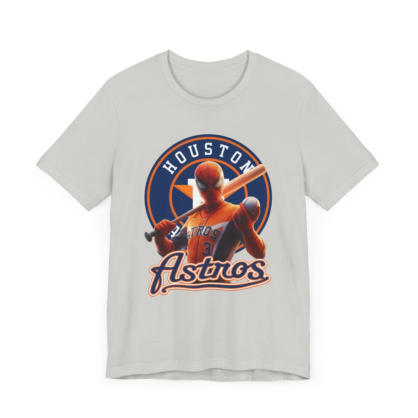 Astros - Spider - Orange and Navy - Unisex Short Sleeve Tee