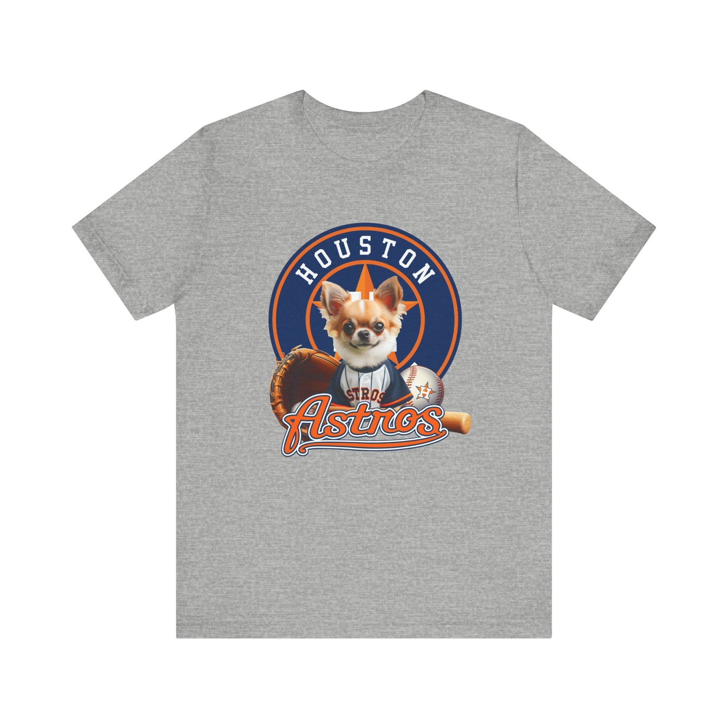 Astros - Chihuahua - Houston - Unisex Short Sleeve Tee