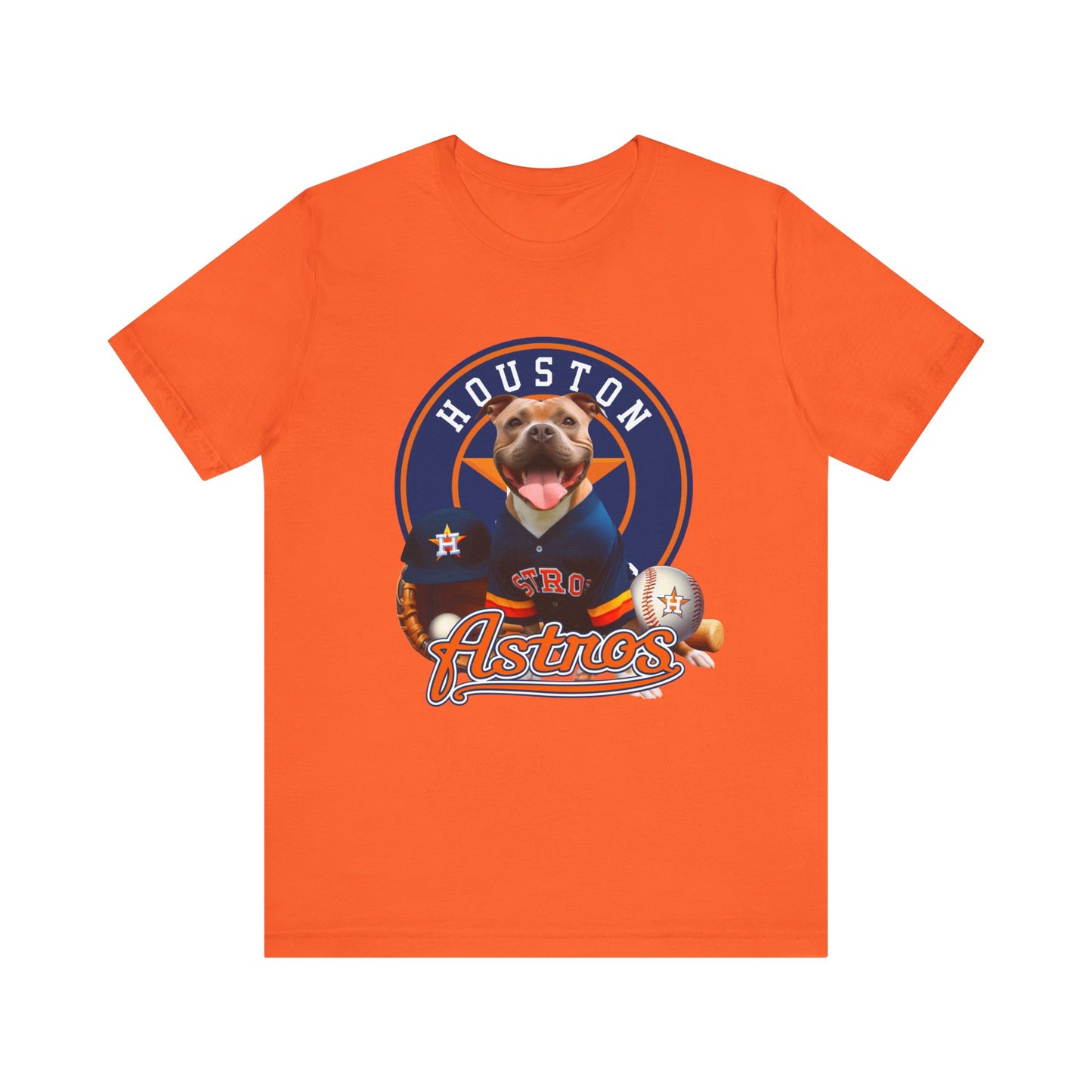 Astros - Pitbull - Houston - Unisex Short Sleeve Tee