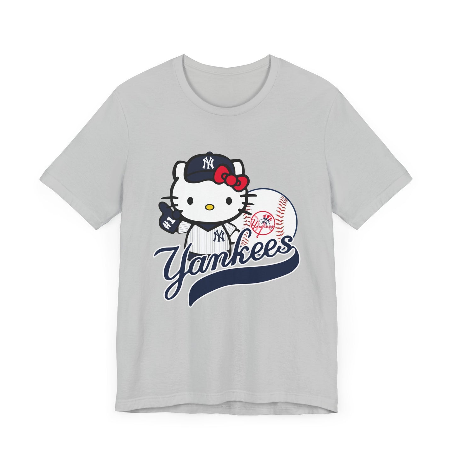 Kitty - Yankees - NY - Unisex Short Sleeve Tee