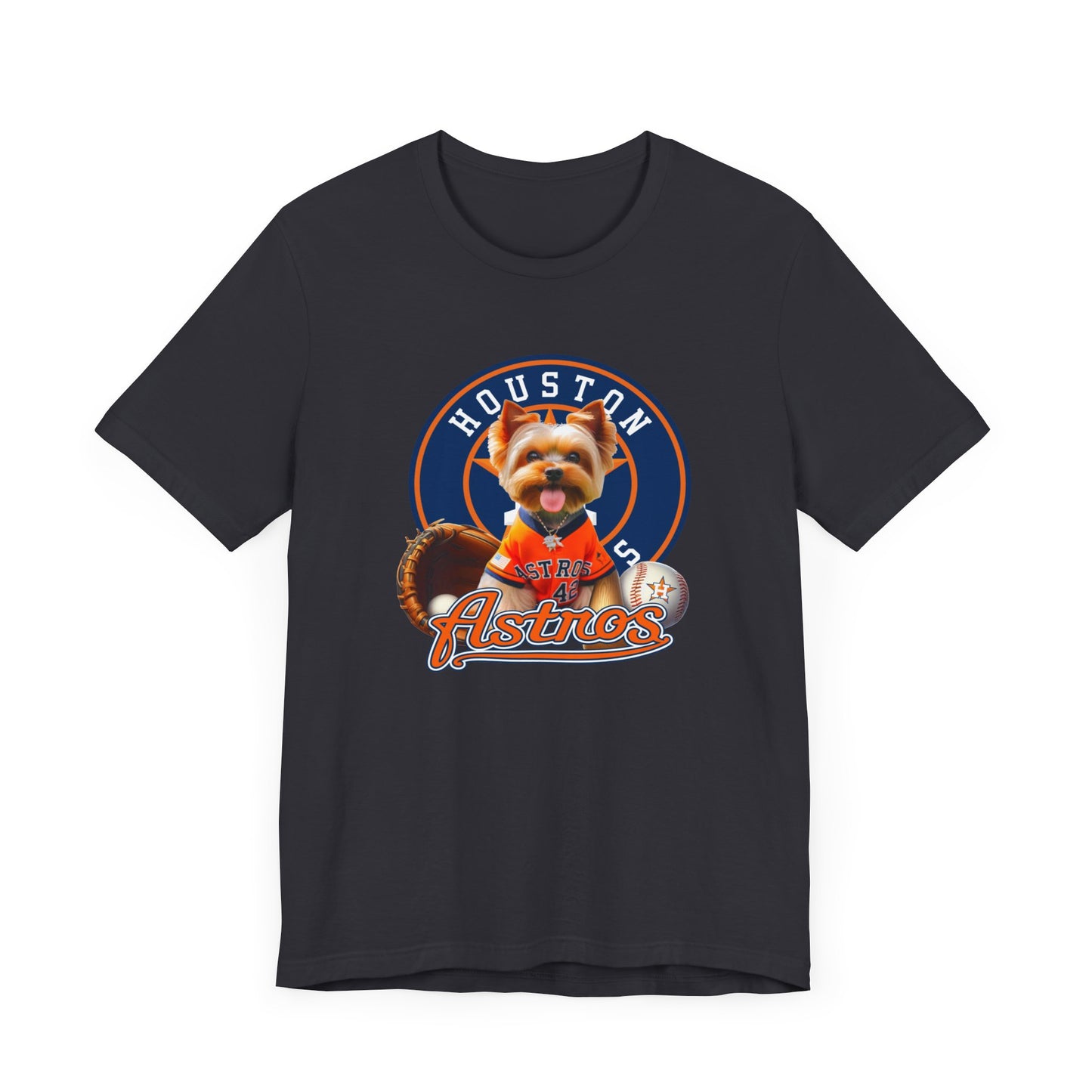 Astros - Yorkie - Houston - Unisex Short Sleeve Tee