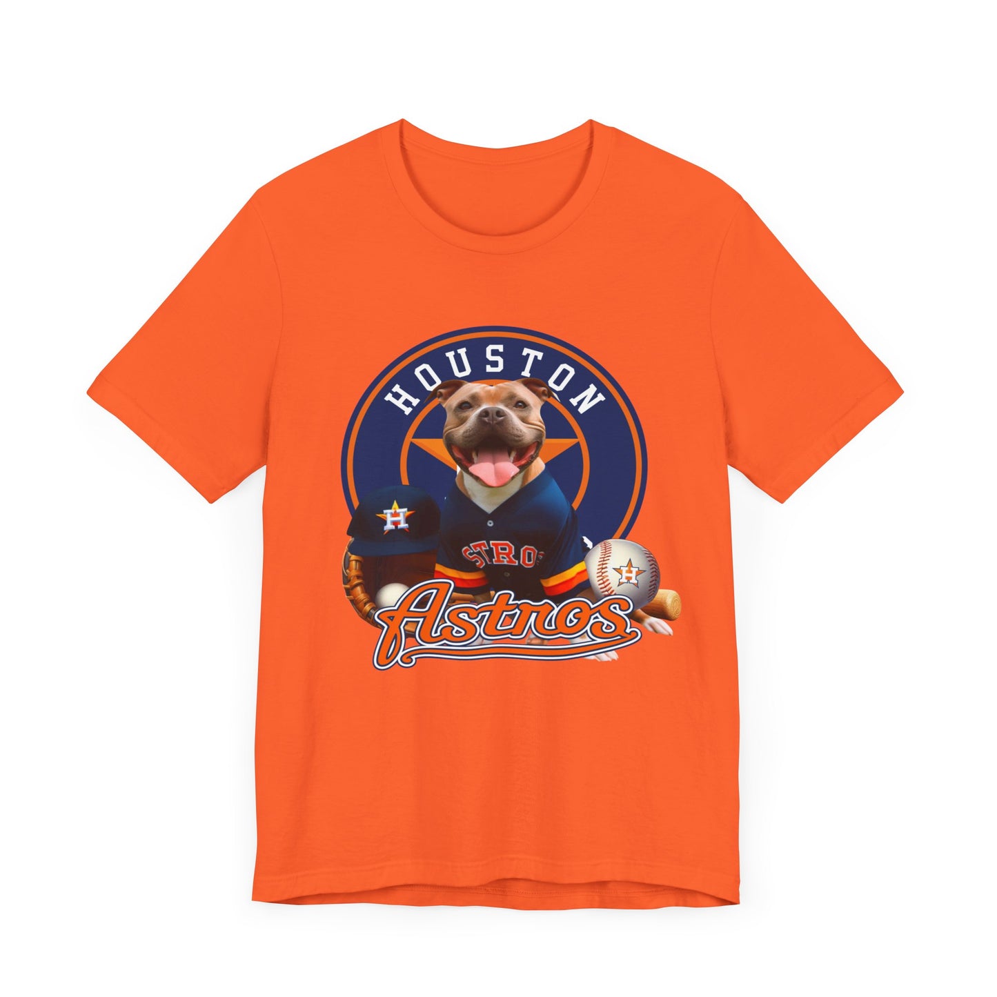 Astros - Pitbull - Houston - Unisex Short Sleeve Tee