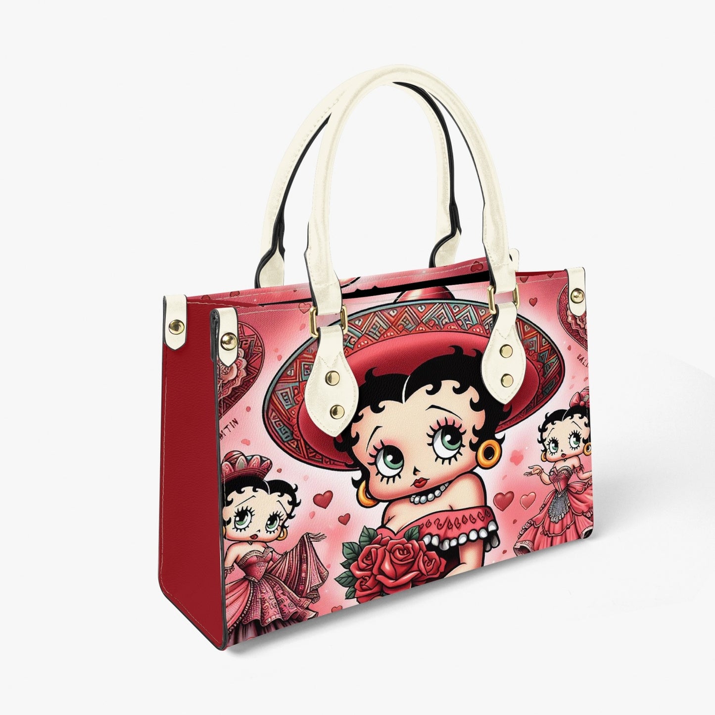 Mexican Betty Boop Purse with handles and a Long Strap