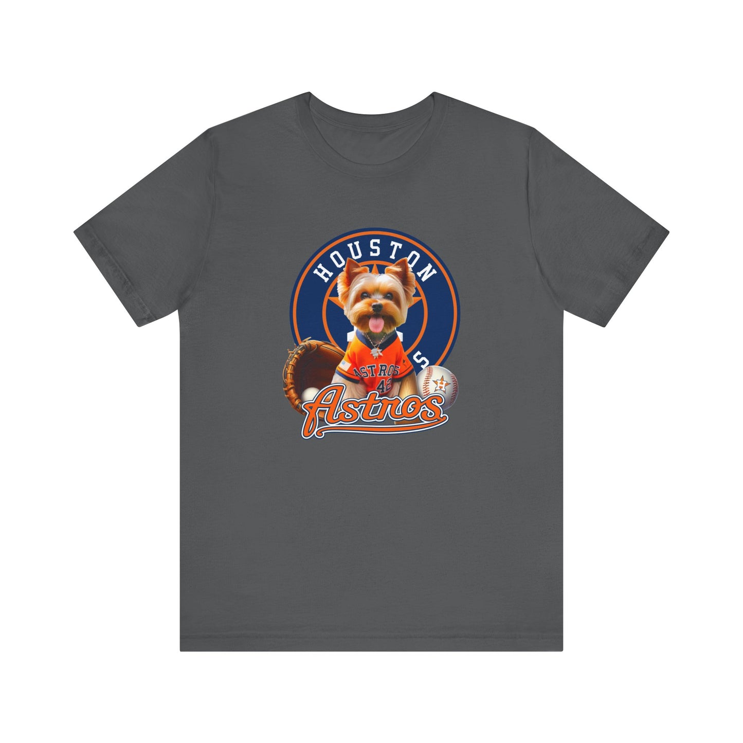 Astros - Yorkie - Houston - Unisex Short Sleeve Tee