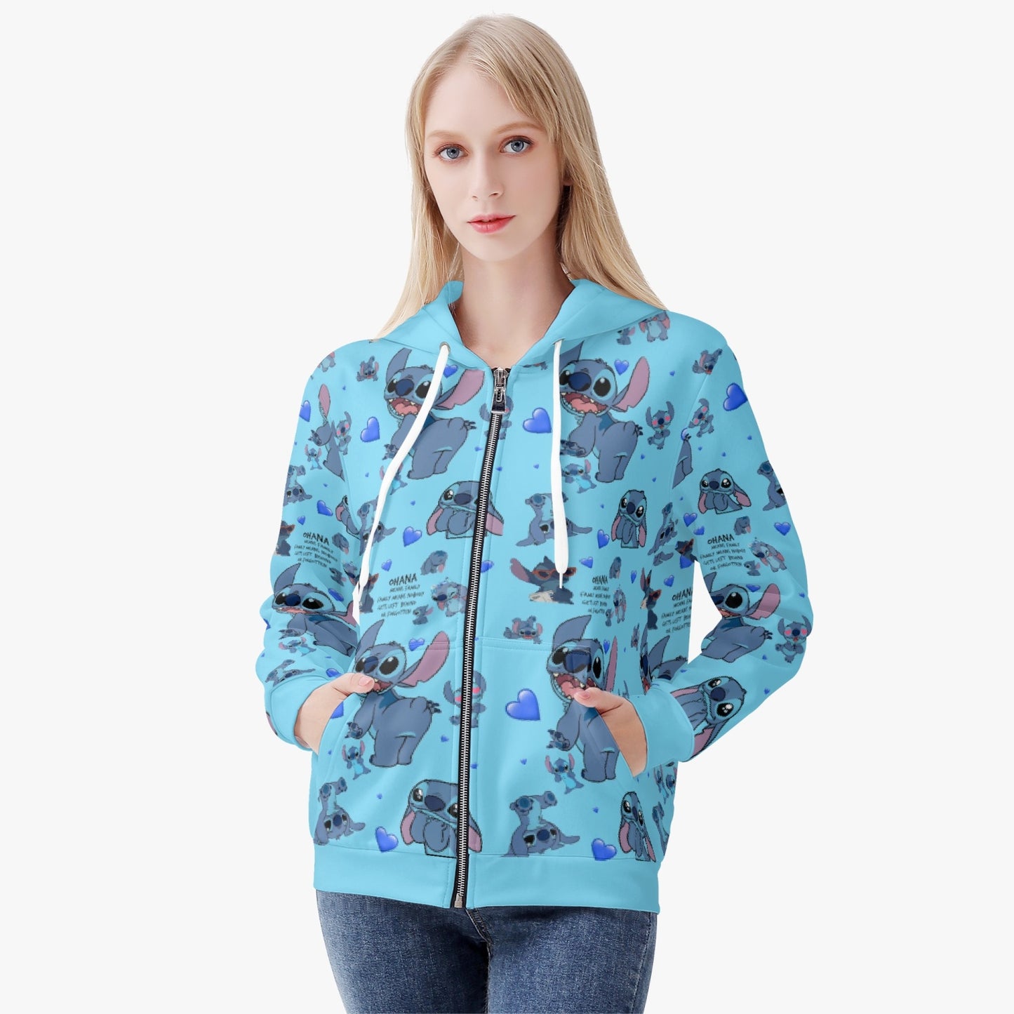 STITCH Full Zip Up Hoodie