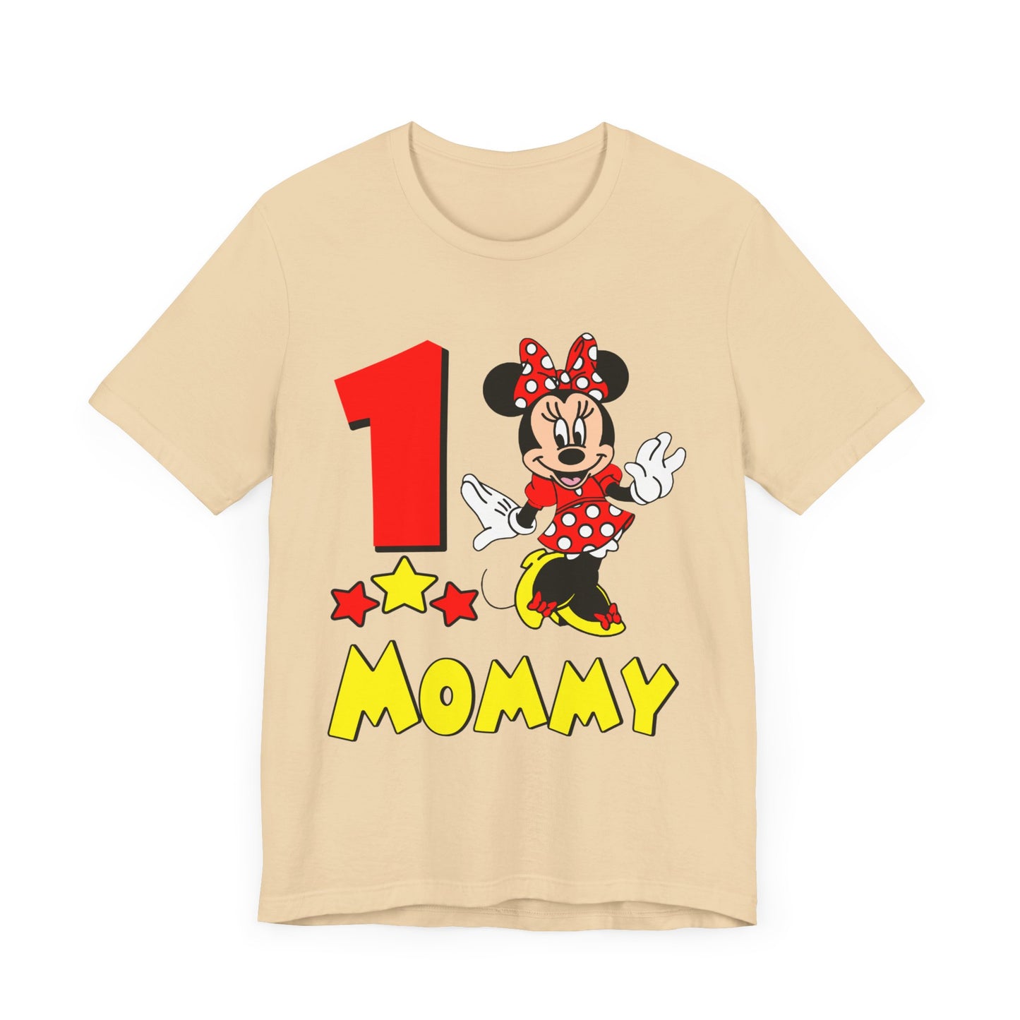 1st birthday - Minnie - Mommy shirt - Unisex Short Sleeve Tee