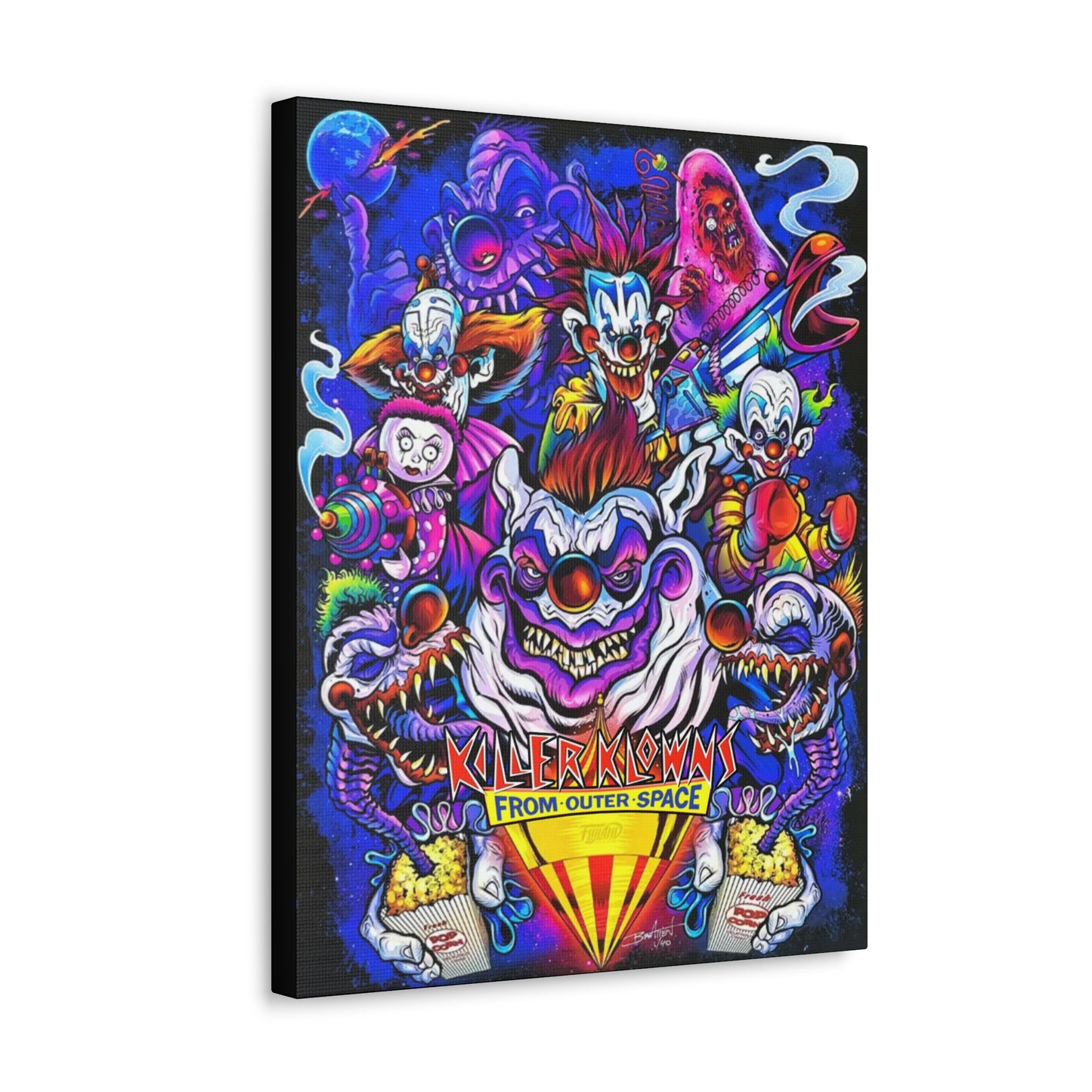 Killer Klowns from Outer Space Canvas Gallery Wrap