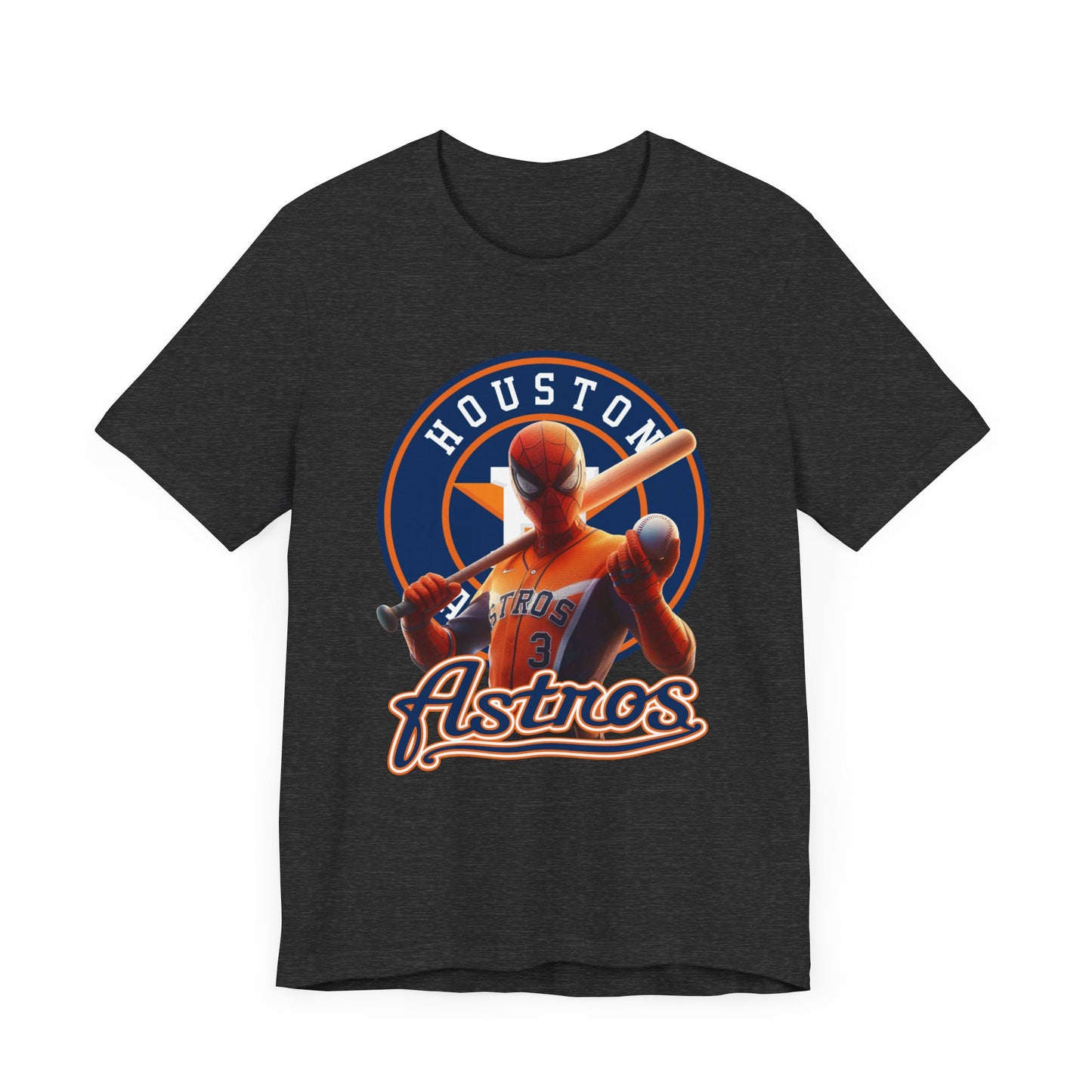 Astros - Spider - Orange and Navy - Unisex Short Sleeve Tee