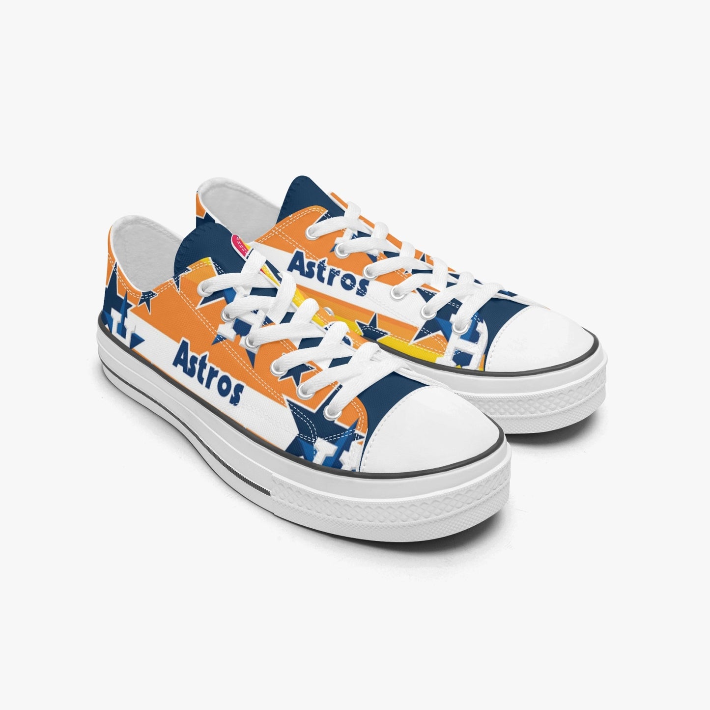 Astros. Low Canvas Shoes-White sole